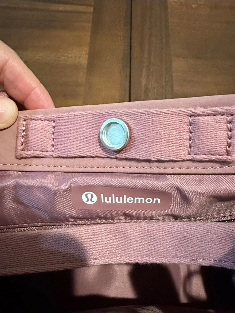 lululemon Dusty Pink Crossbody Tote Bag